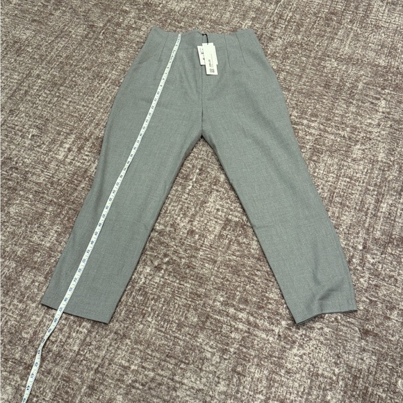 Zara Women's Elegant High Waisted Gray Pants - Picture 8 of 10